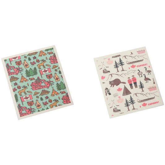 Swedish Dish Cloth Set of 2 Canadiana