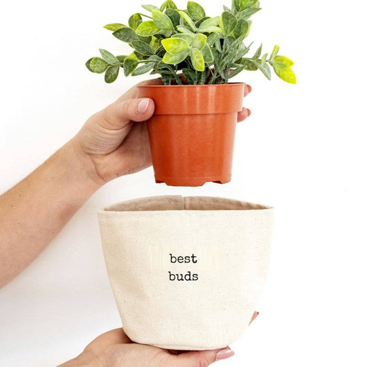 Best Buds Canvas Plant Pot Cover: 4" / Uncuffed