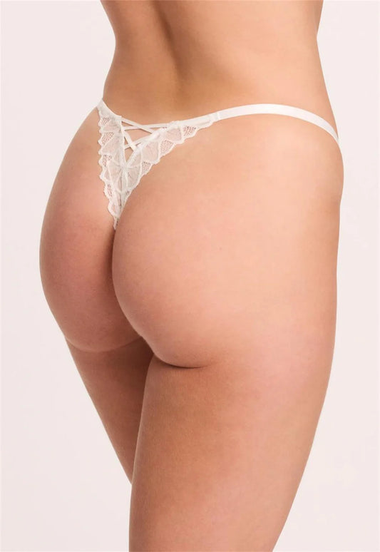 Montelle 9344 Lacy Thong with adjustable sides in Chantilly