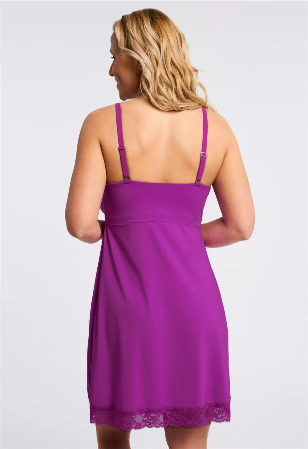 Montelle 9394 Bust Support Chemise in Dark Orchid