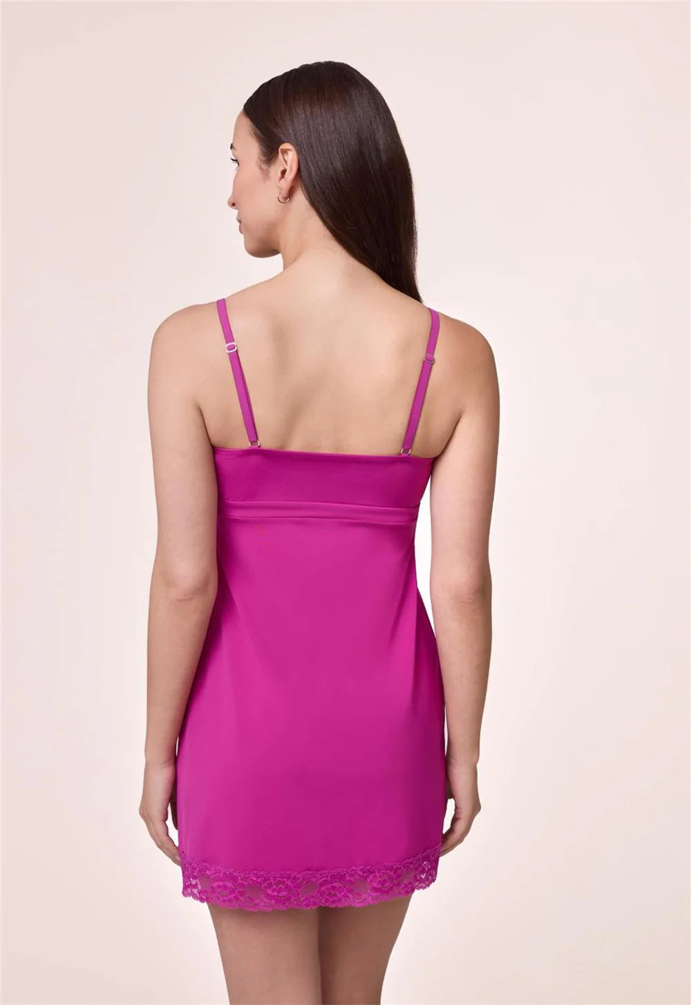 Montelle 9394 Bust Support Chemise in Passion Fruit