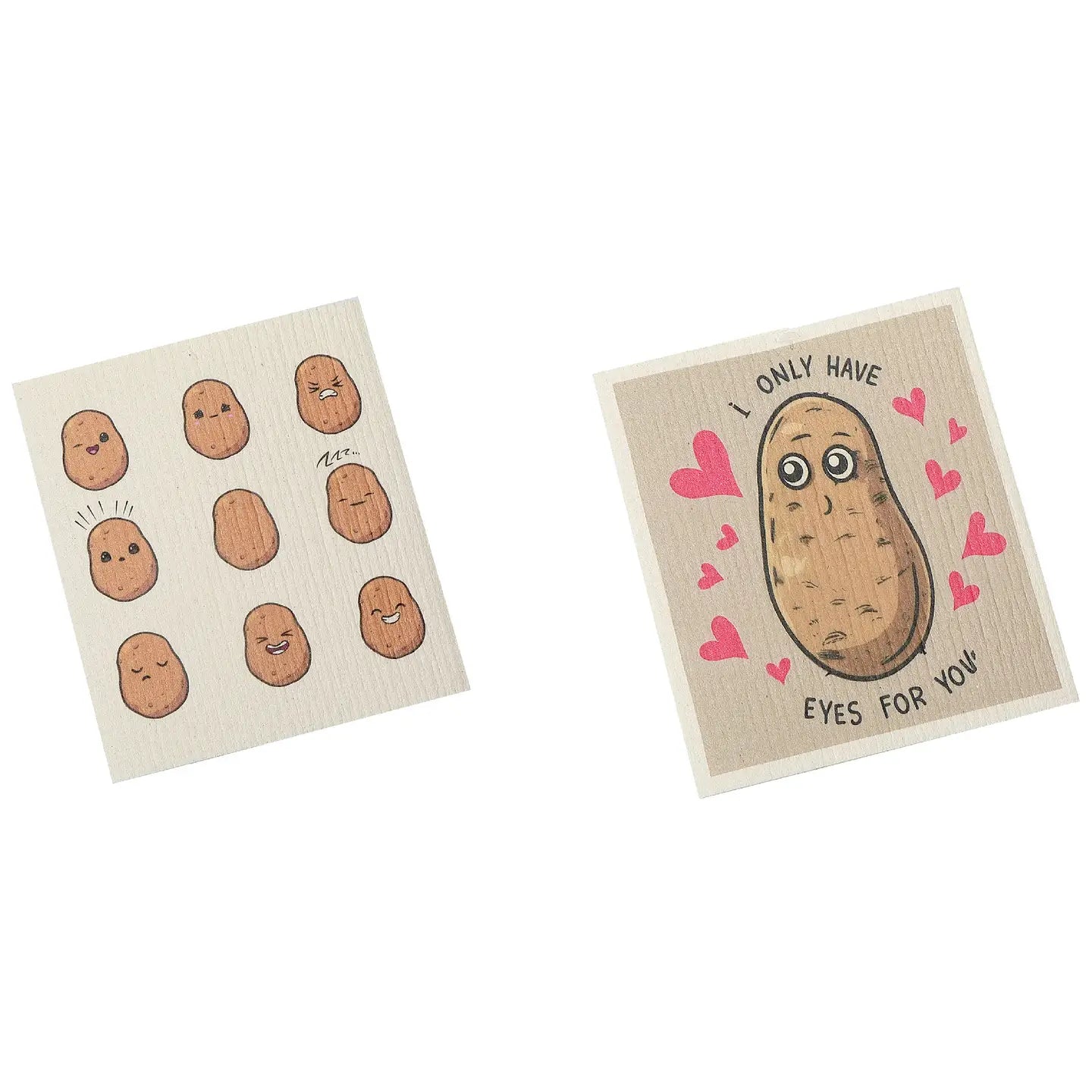 Swedish Dish Cloth 2Pc I Only Have Eyes for You