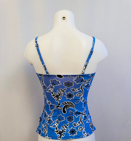 Swimwear Blue Bandeau Tank