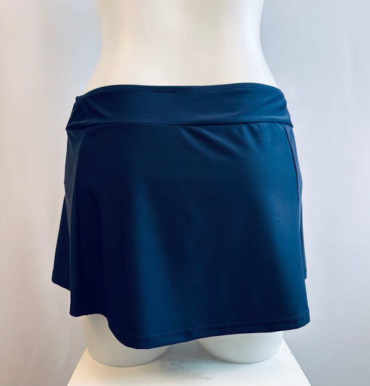 BS Navy Swim Skirt with Bikini Bottom