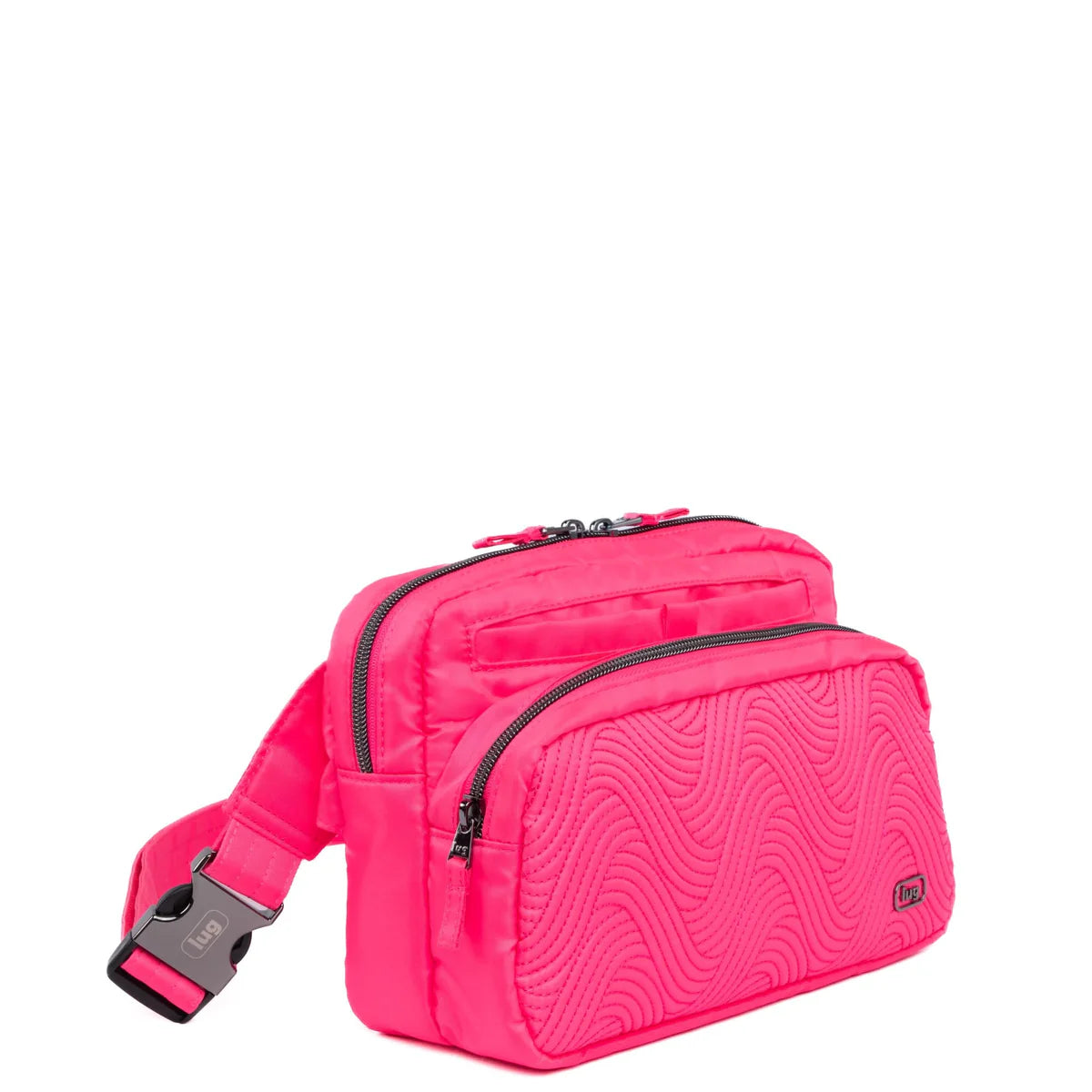 LUG Double Back Belt Bag in Magenta
