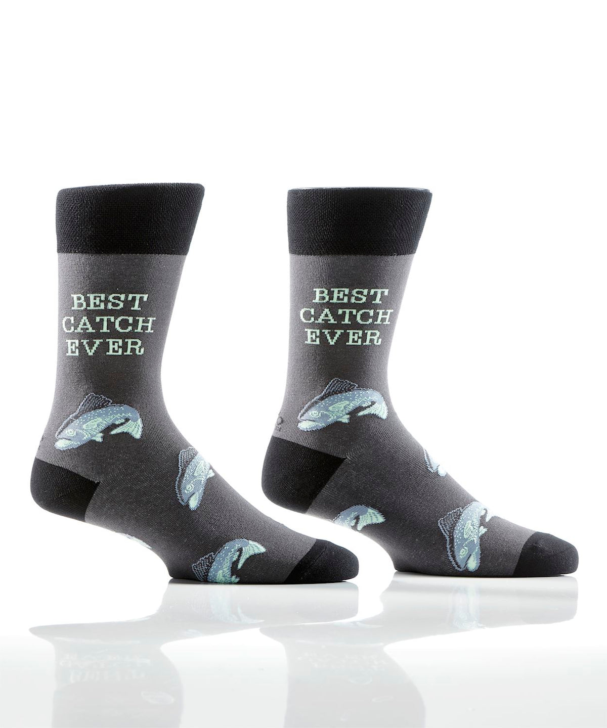 Men's Crew Sock, Best Catch Ever