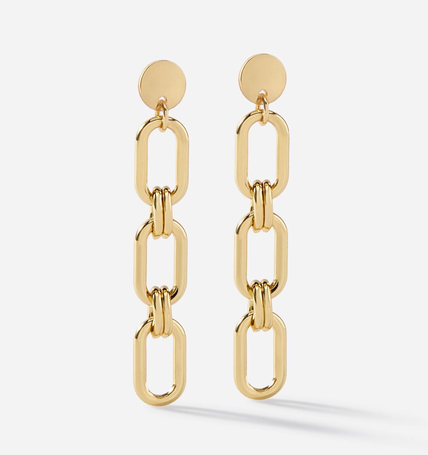 Gold Chain Drop Earrings