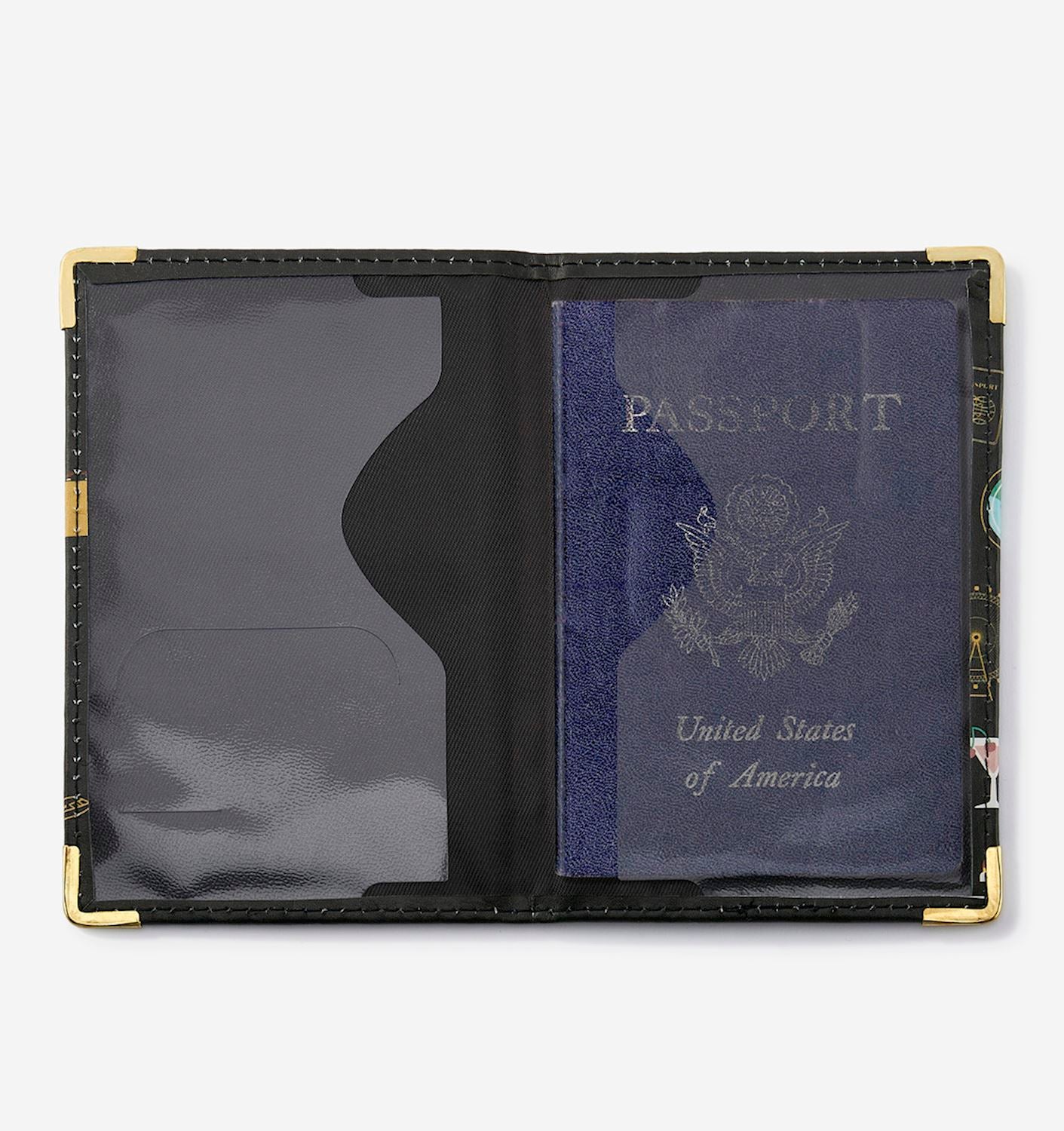 Black Adventure Awaits Passport Cover