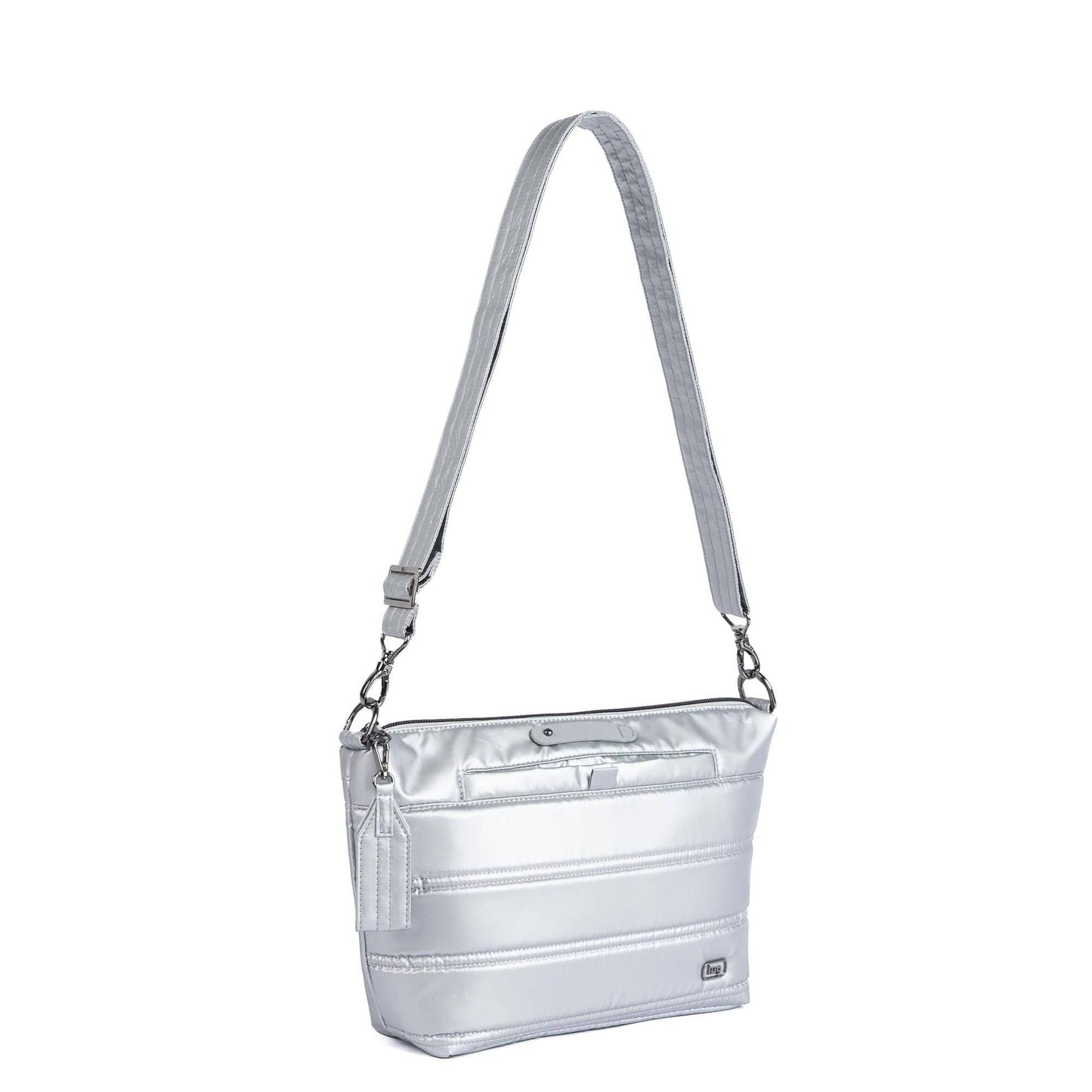 Flare 2 Crossbody Bag with Puller: METALLIC DIAMOND