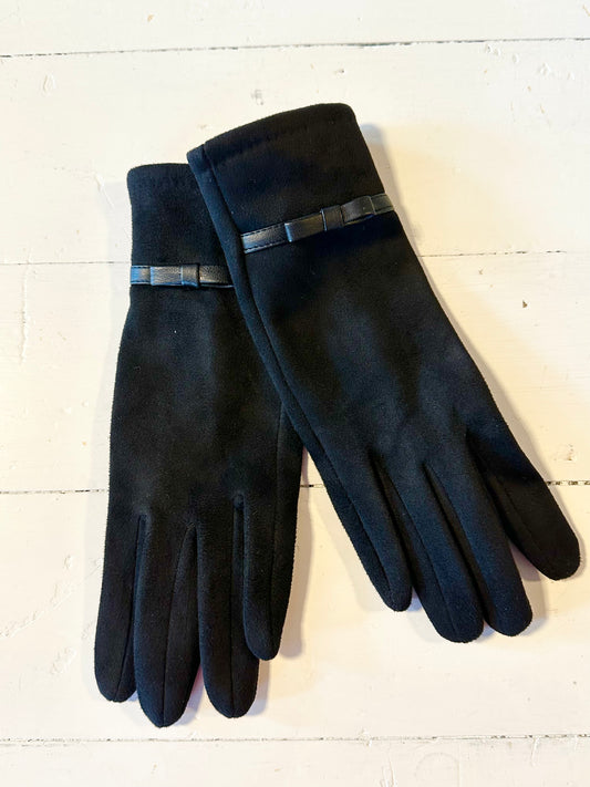 Gloves- Black with Bow