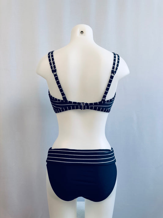 BS Navy Corded Nautical Mid Waist Bottom