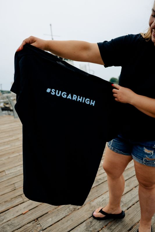 Baked by the Lake Black #SugarHigh T-Shirt