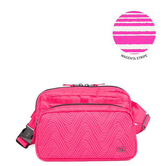 LUG Double Back Belt Bag in Magenta