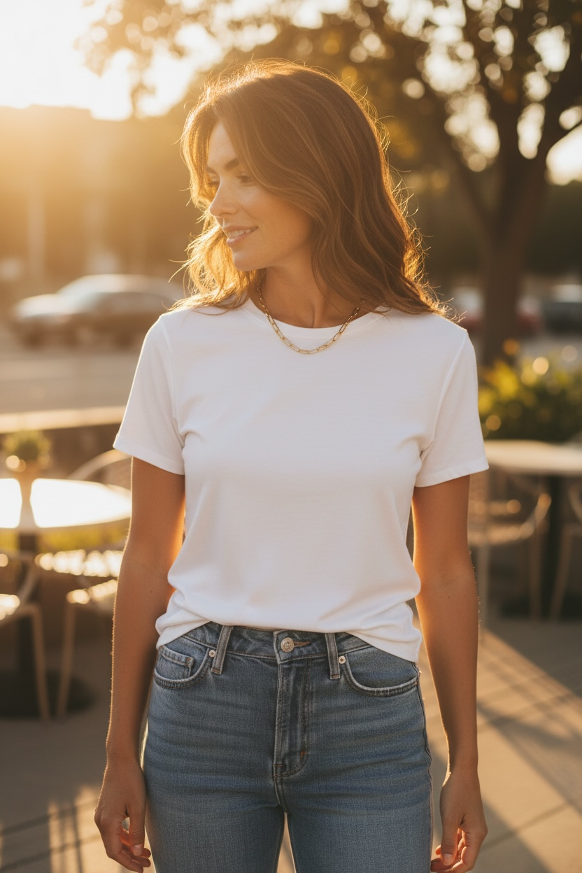 Gold Chain Link Necklace