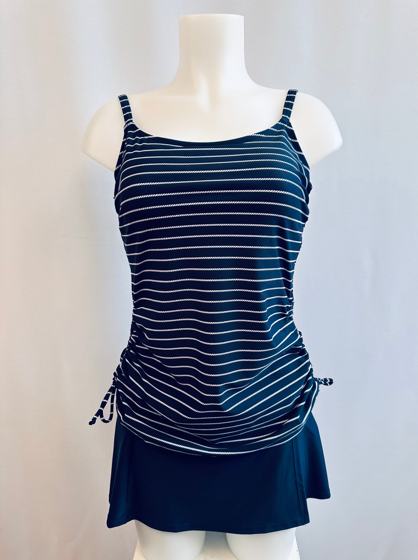 BS Navy Corded Nautical Tankini