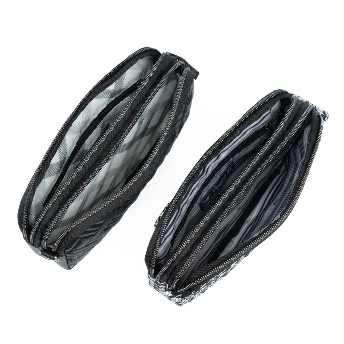 LUG Coupe XL Convertible Crossbody Bag in Metalic Black or Houndstooth