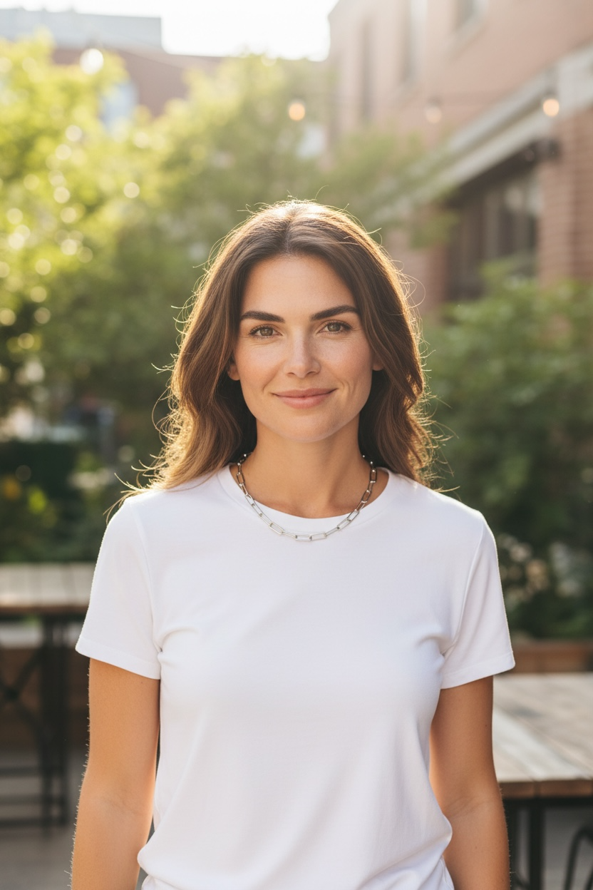 Silver Chain Link Necklace