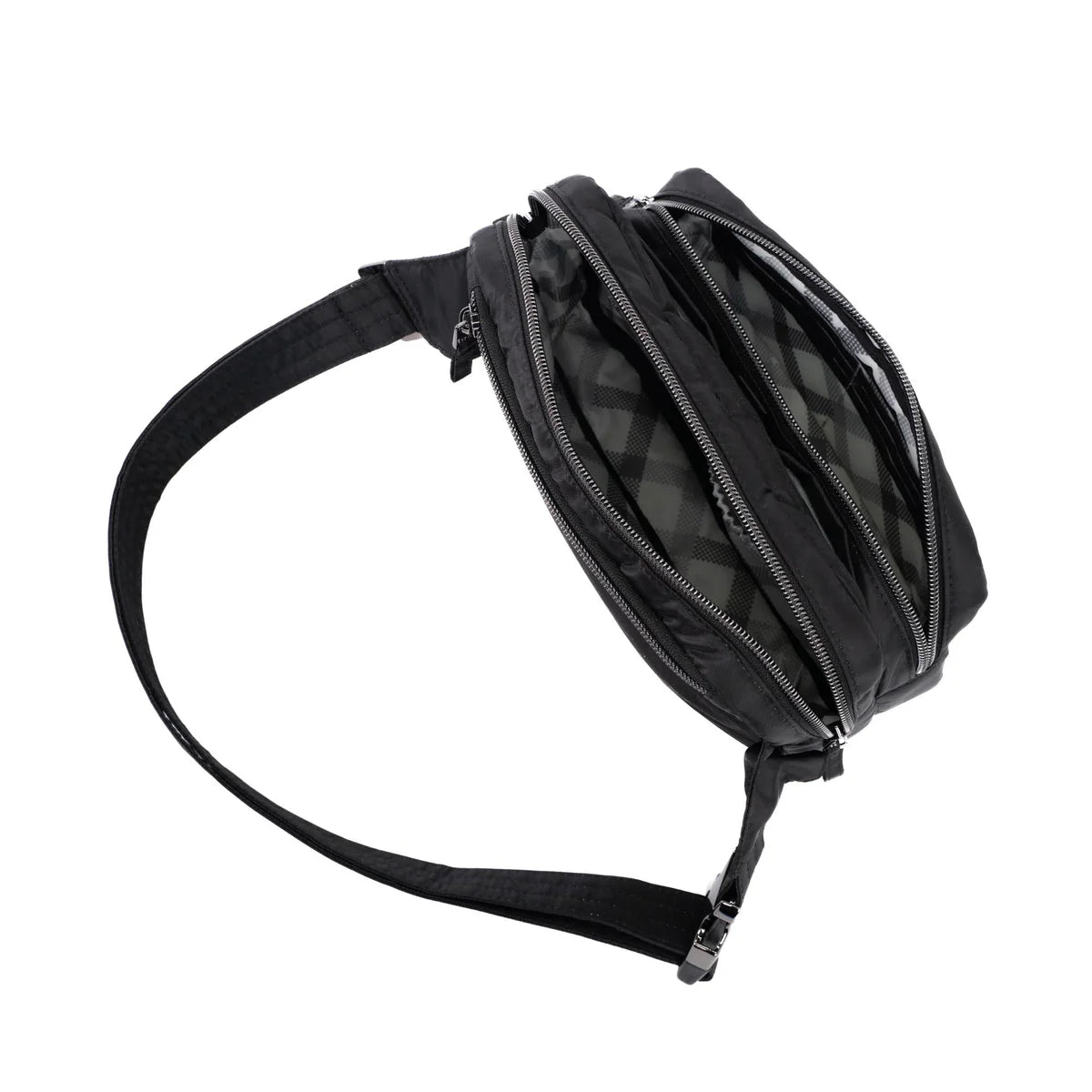 LUG Double Back Belt Bag in Black