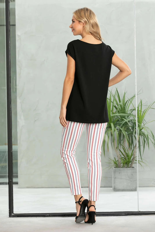 Fashion Village Bamboo Baby French Terry Top in Black