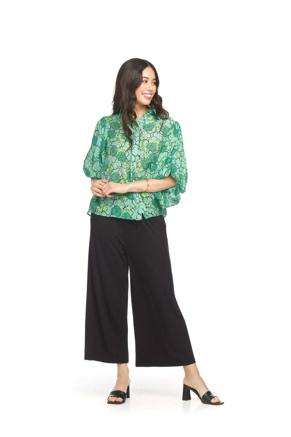 Papillon PP16838 Black Linen Pants