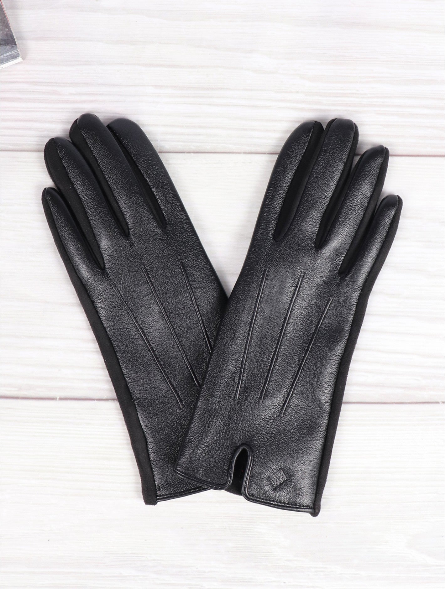 Gloves- Black Leather