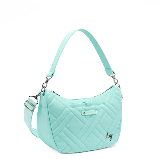 LUG Harmony Matte Luxe VL Crossbody Bag in Aquamarine
