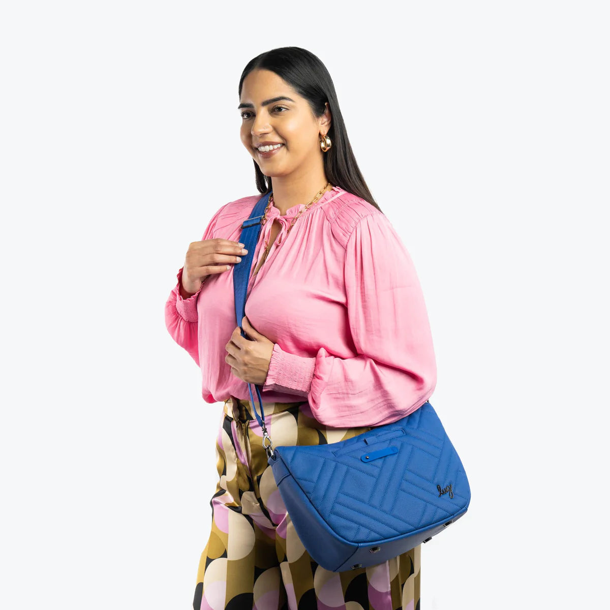 LUG Harmony Matte Luxe VL Crossbody Bag in Amethyst Purple