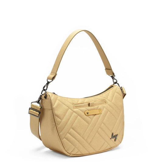 LUG Harmony Matte Luxe VL Crossbody Bag in Gold