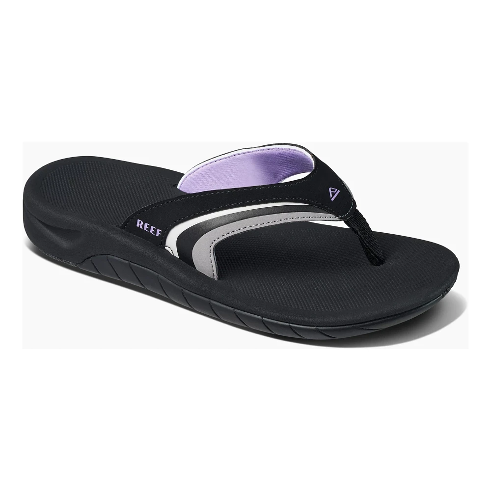 REEF WOMENS GIRLS SLAP 3 BLACK/PURPLE