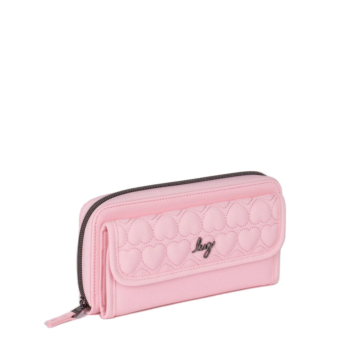 LUG Kickflip Love Satin Luxe VL RFID Wallet Bubble Pink