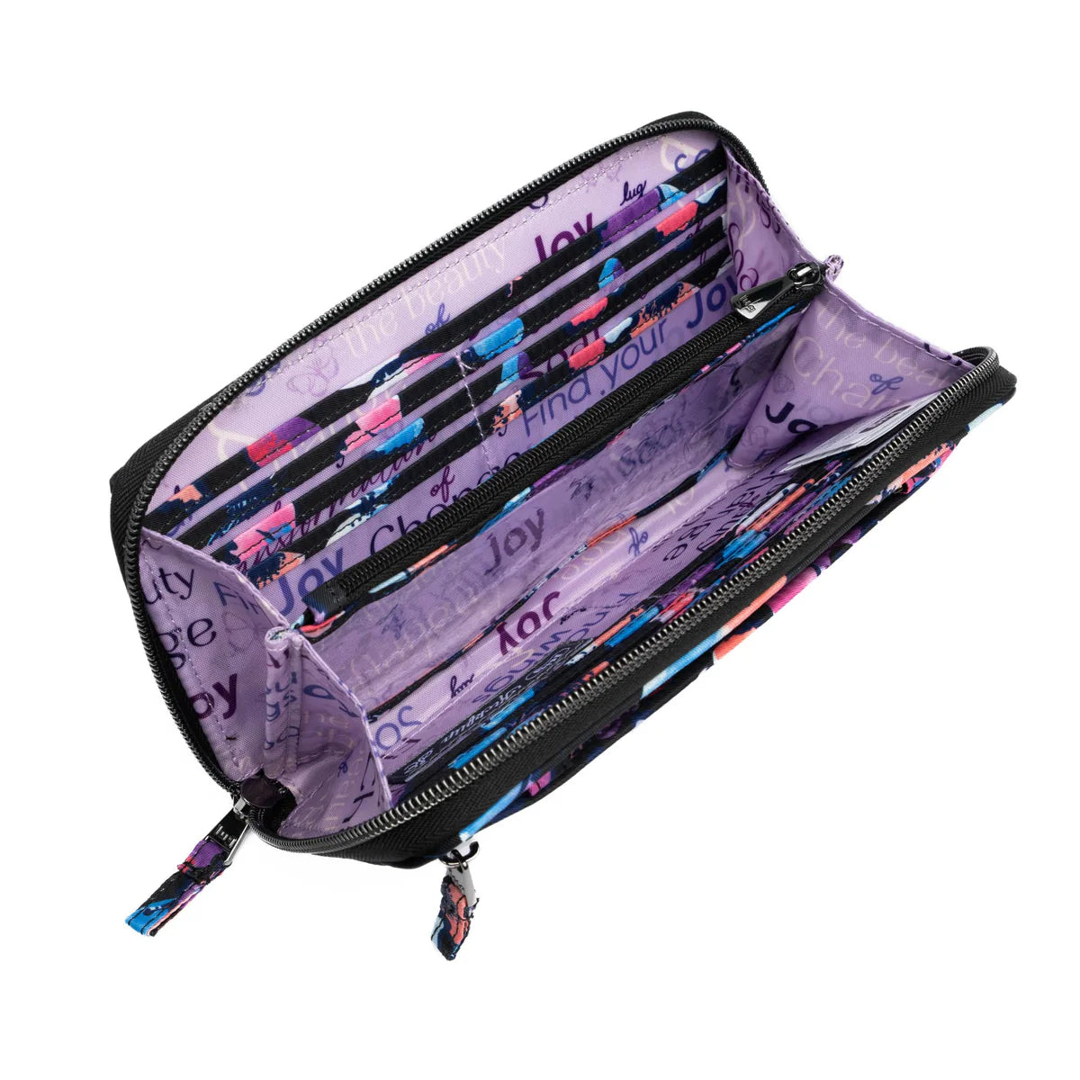 LUG Kickflip SE Convertible RFID Wallet in Watercolour Butterflies