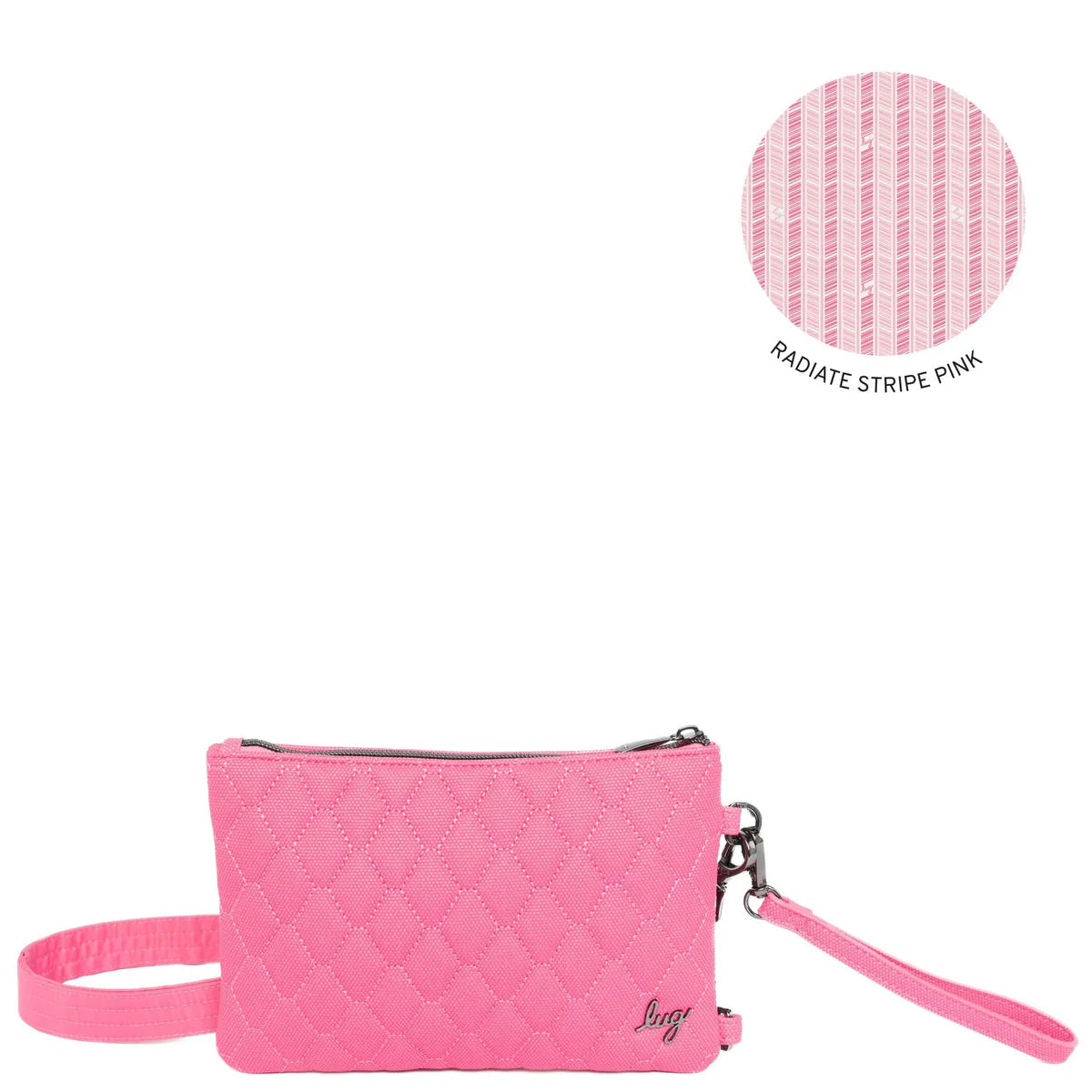 LUG Peekaboo 2 Matte Luxe VL Convertible Crossbody Bag in Pink