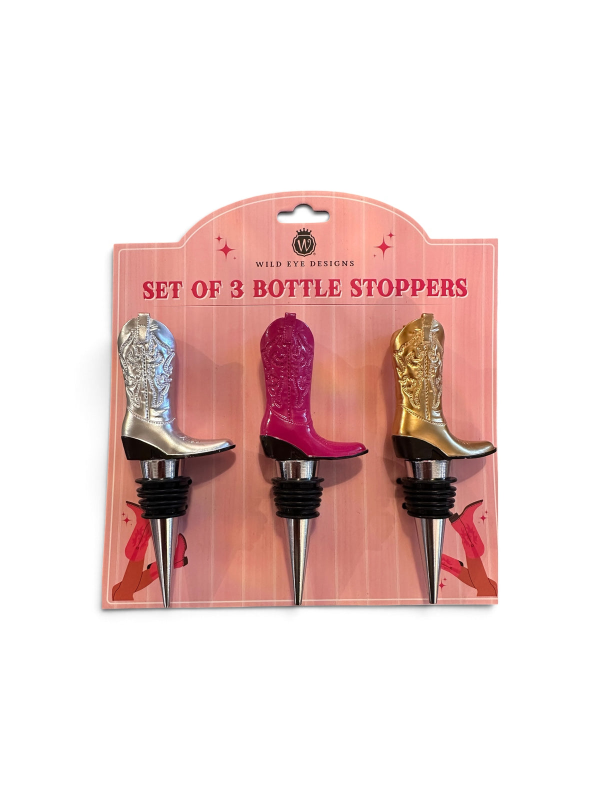 Set of 3 Bottle Stoppers