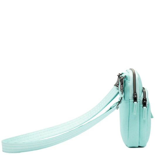 LUG Pitter Patter Matte Luxe VL Crossbody Bag in Aquamarine Blue