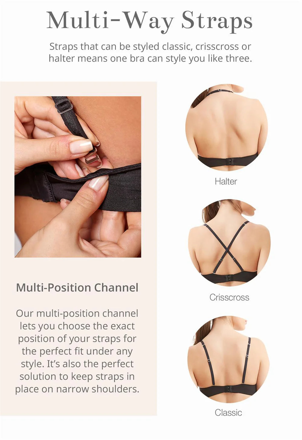 Montelle 9317 Wire-Free T-Shirt Bra in Champagne