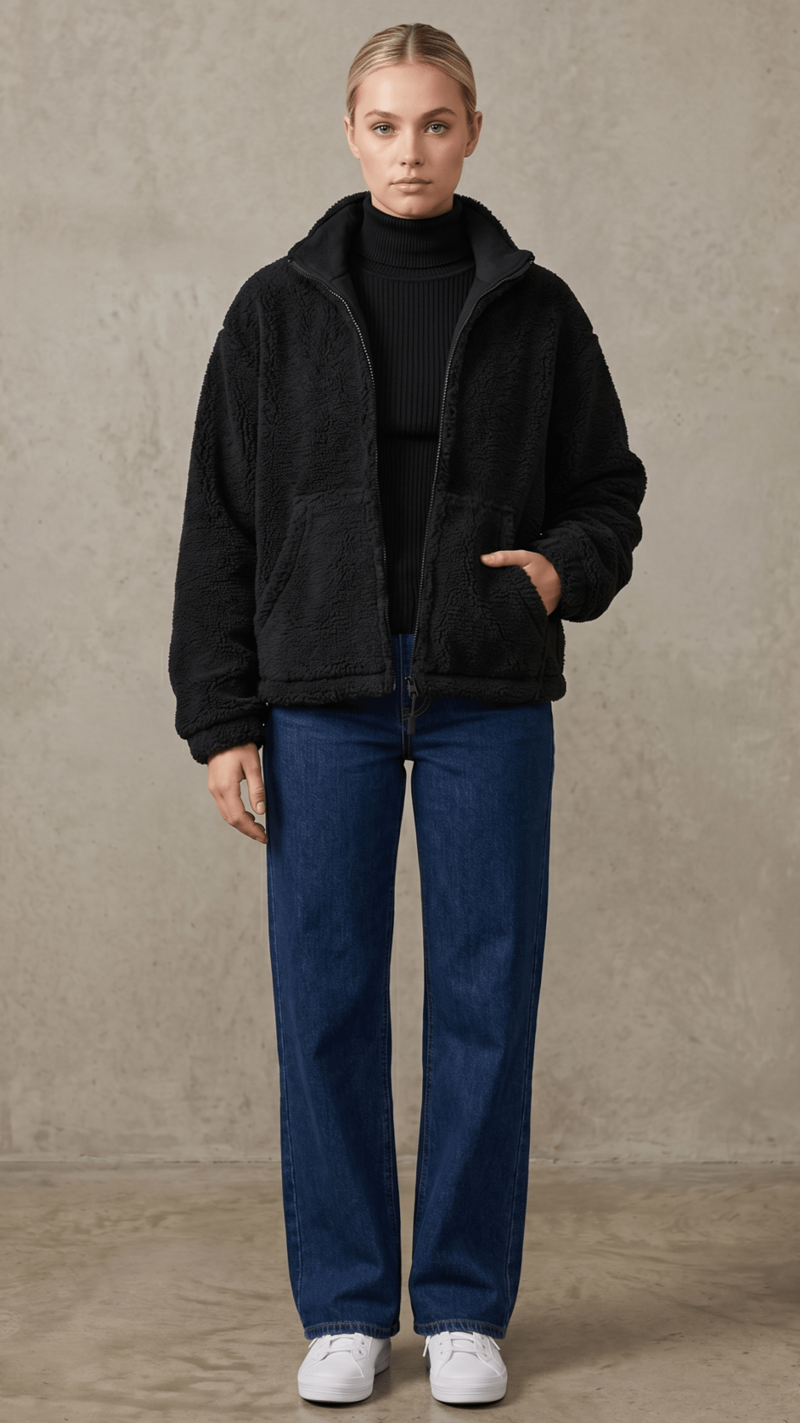 DKR Black Icelandic Sherpa Fleece