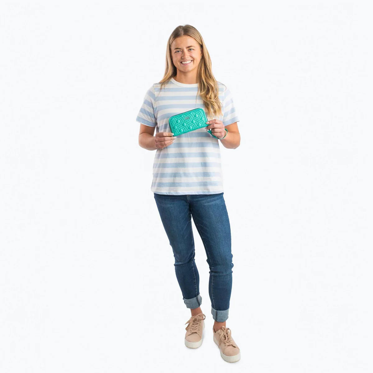 LUG Whirly RFID Wristlet Wallet in Teal