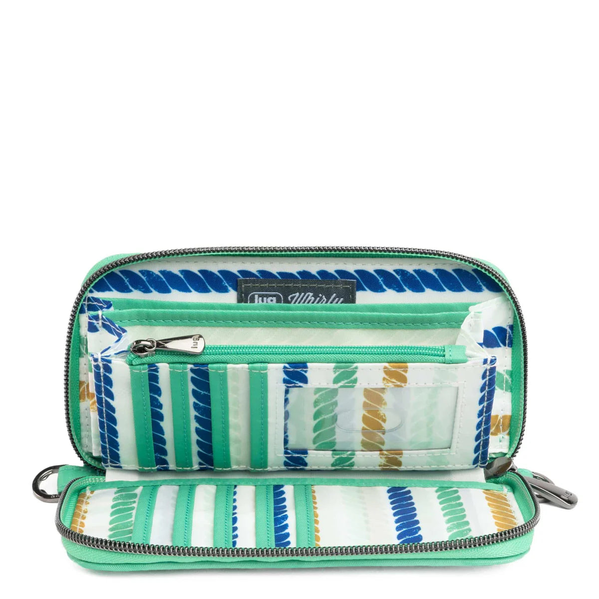 LUG Whirly RFID Wristlet Wallet in Teal