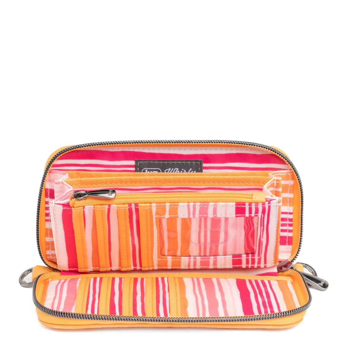 LUG Whirly RFID Wristlet Wallet in Peach