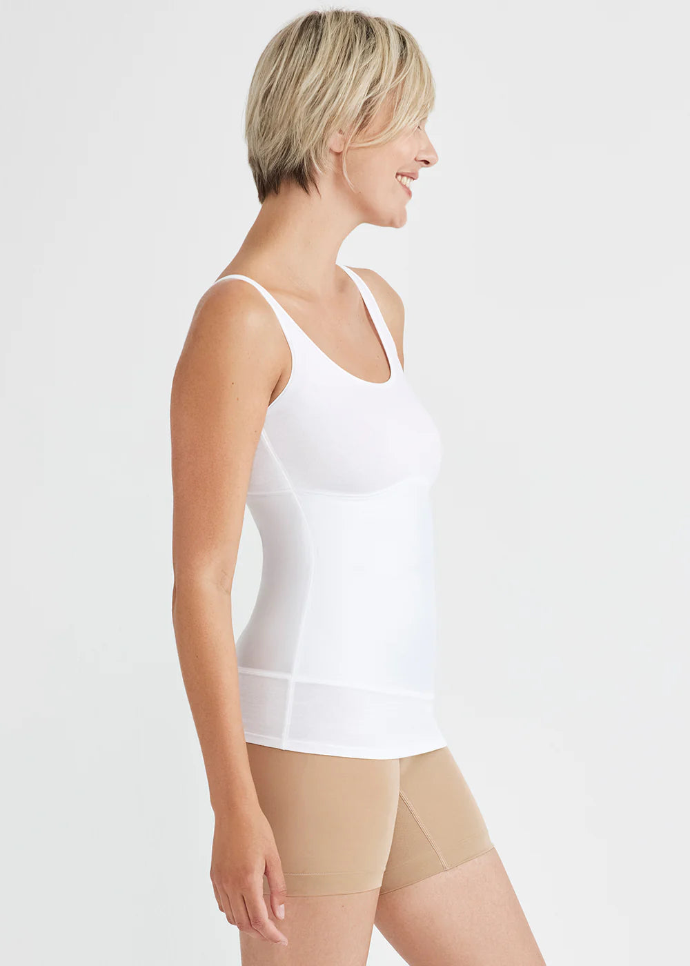 Shapewear Tummy Control Tank top in White