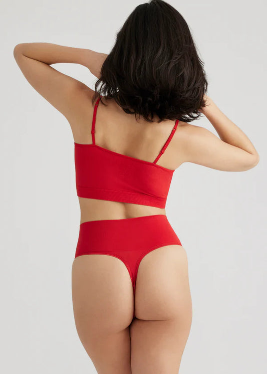 Shapewear Tummy Control Thong in Red