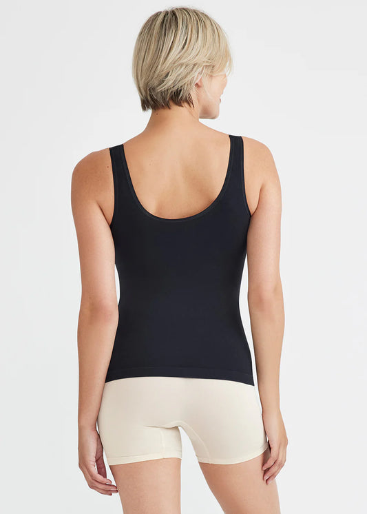 Shapewear 2-Way Shaping Tank Top in Black