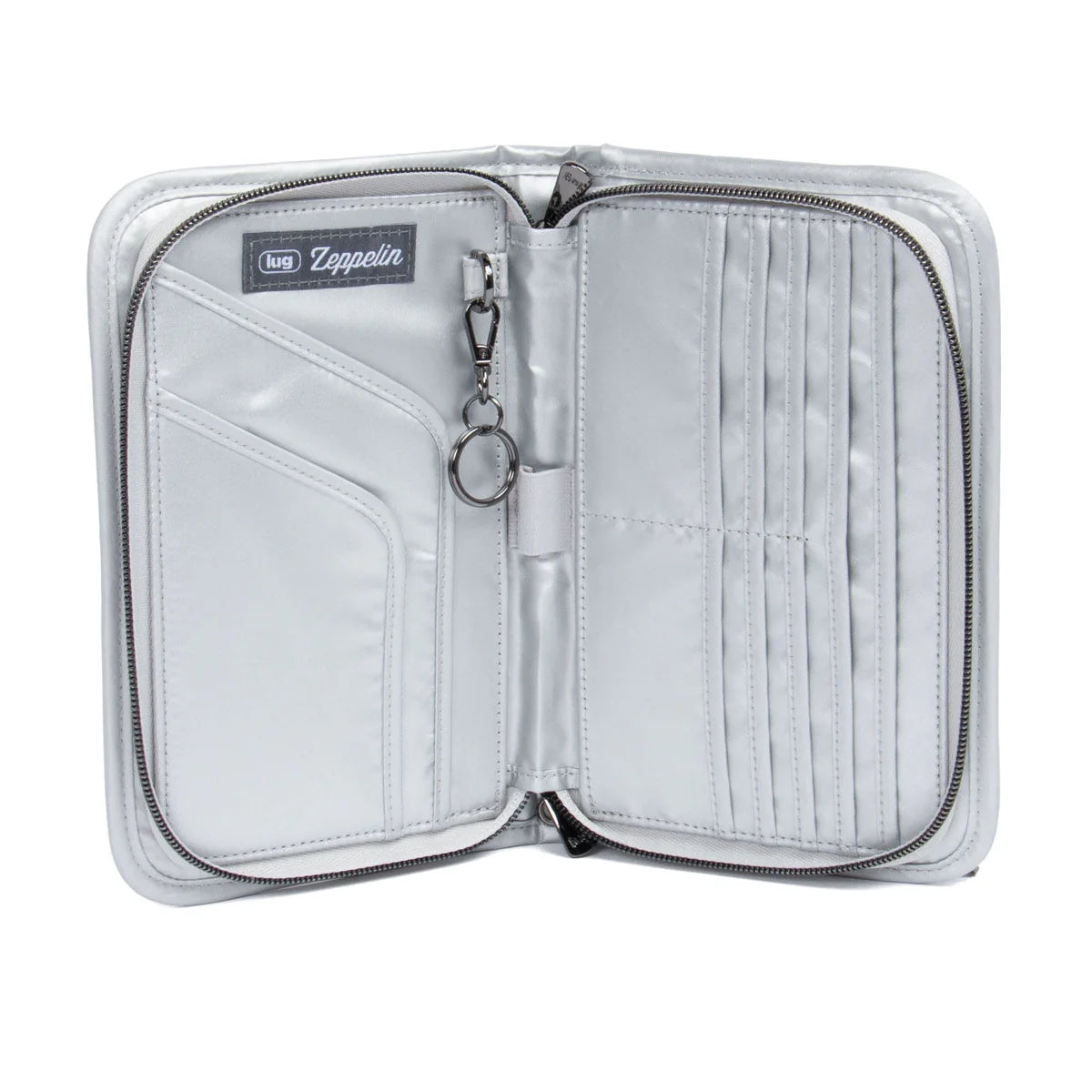 LUG Zeppelin 2 RFID Wristlet Wallet in Metallic Silver