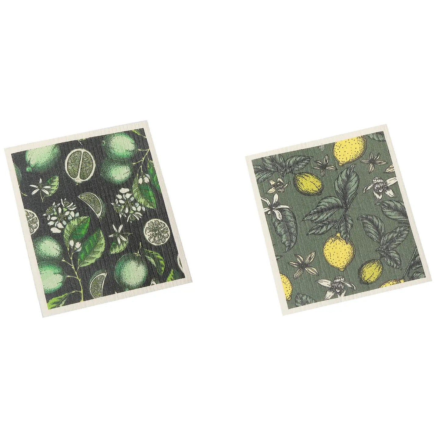 Swedish Dish Cloth Set of 2 Lemon/Lime