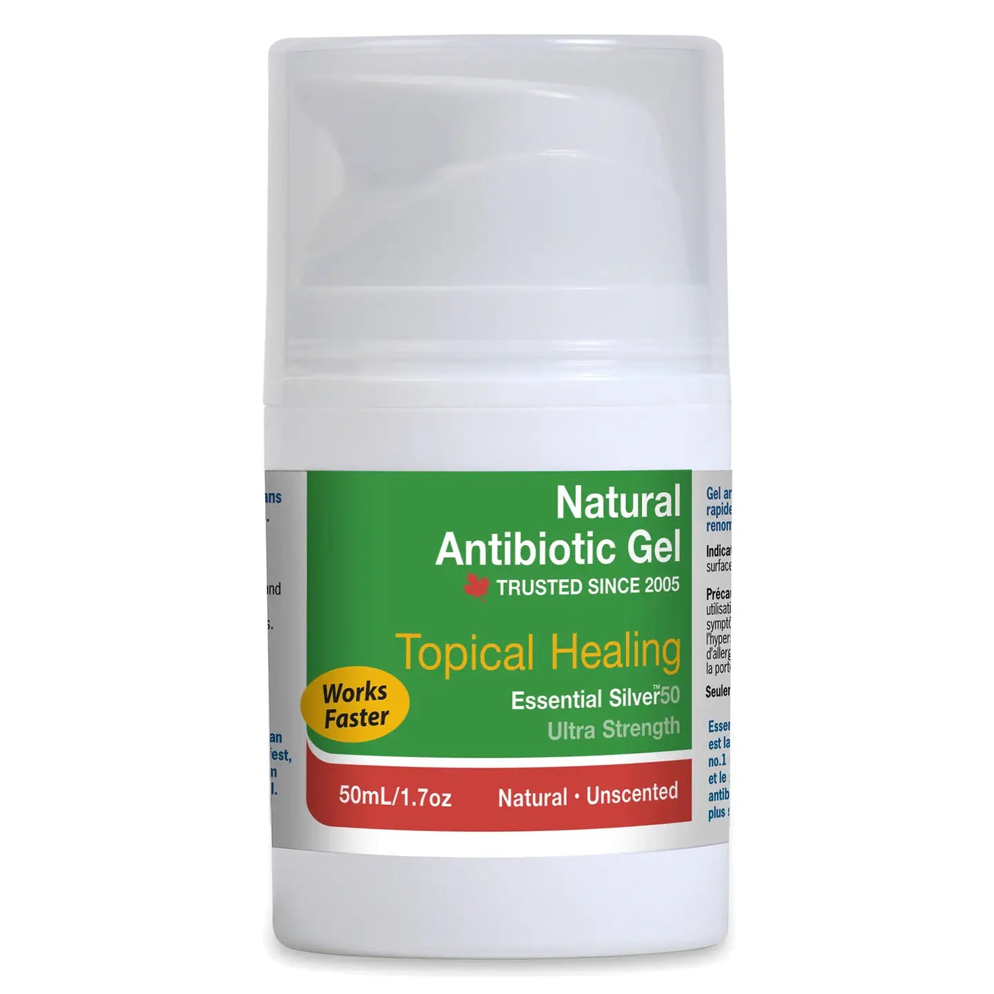 Essential Silver™ Natural Antibiotic Gel 50ppm - Unscented