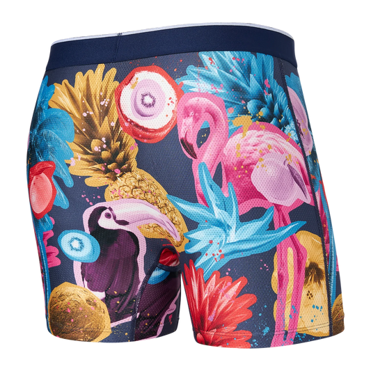 SAXX VOLT BREATHABLE MESH Boxer Brief / Tropical Punch- Blue