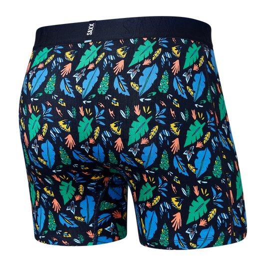 SAXX DROPTEMP™ COOLING COTTON Boxer Brief / Pop Flora- Blue