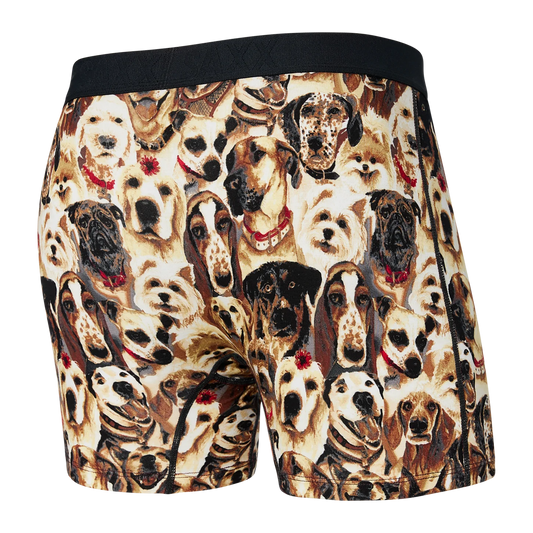SAXX VIBE SUPER SOFT Boxer Brief / Dogs Of Saxx- Multi