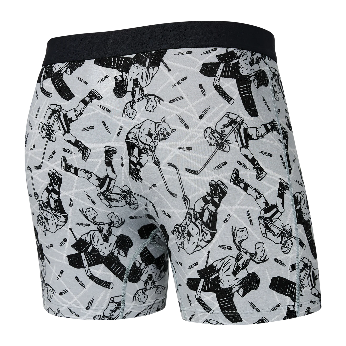 SAXX VIBE SUPER SOFT Boxer Brief / Wild Slapshot- Liner Grey