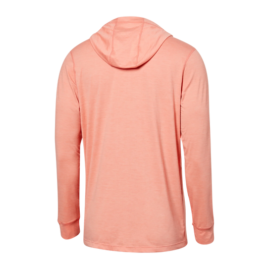 SAXX DROPTEMP™ ALL DAY COOLING Hoodie / Burnt Coral Heather